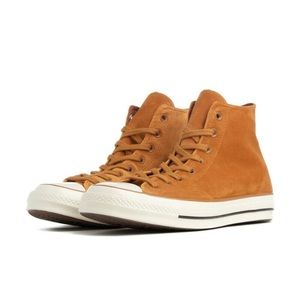 Velvet High Top Converse Burnt Sienna